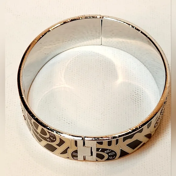 Henri bendel brown and cream color bangle bracelet - Picture 3 of 5